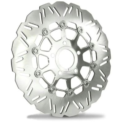 スポーツスター、ダイナ、ソフテイル、ツーリング SSフローティングローター 11.8インチ フロント(ポリッシュ) DNA