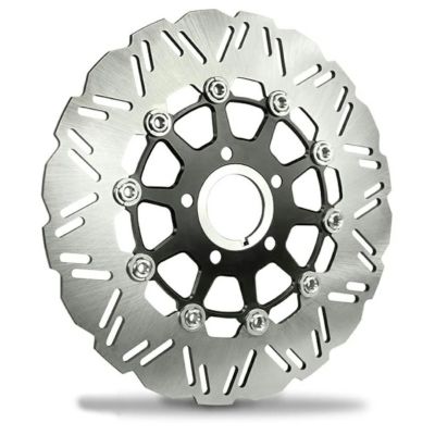 スポーツスター、ダイナ、ソフテイル、ツーリング SSフローティングローター 11.8インチ フロント(ブラック) DNA