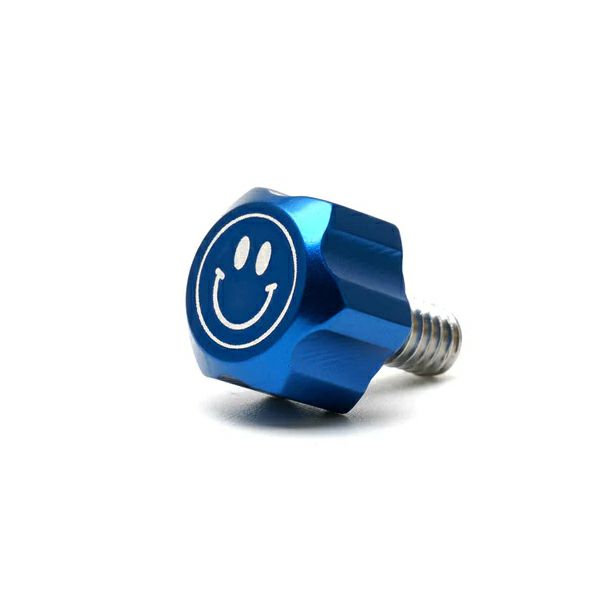 スター シートスクリュー 「HAPPY」 ブルー San Diego Customs