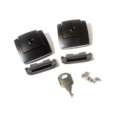 ハード サドルバッグ用交換用ラッチ ブラック 2個セット FXR Division