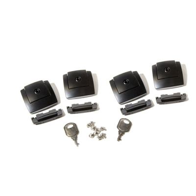 ハード サドルバッグ用交換用ラッチ ブラック 4個セット FXR Division