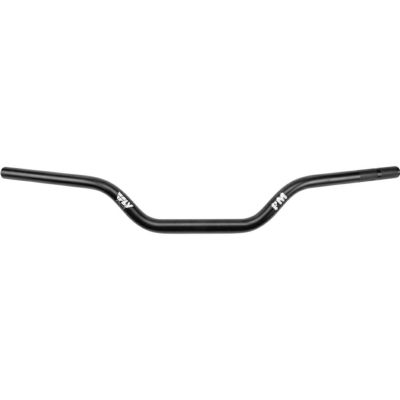 ケーブルスロットル車用モトスタイル  ハンドルバー 1.125インチ径 4.5インチ高 ブラック FORBIDDEN