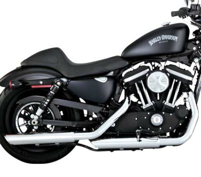【SALE】バンス＆ハインズ （VANCE&HINES） ツインスラッシュ 3インチ スリップオンマフラー (クローム) PCX仕様 スポーツスター