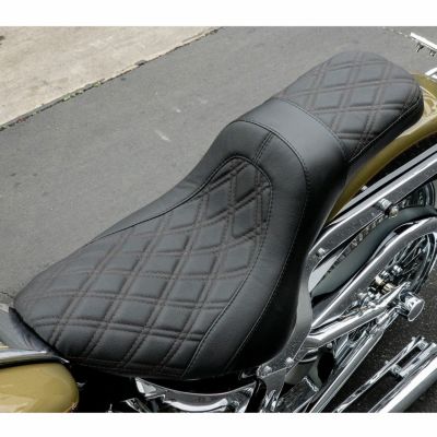 2000～2017 FLST/C/N/F FastBack 2アップシート ダブルダイアモンドステッチ CMC