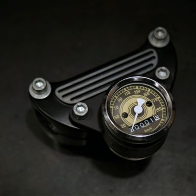 スポーツスター 48mmスピードメーターブラケット(純正ハンドルクランプ用) INFINITY