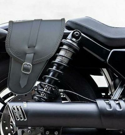 【セール】ナイトスター RH975 TRAP 右用レザーサドルバッグ (ブラック/ブラック) Ends Quoio