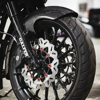 2014以降ツーリング カーボンファイバー ミッドレングスフロントフェンダー 19インチ用 Hofmann Designs