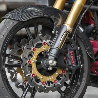 1986～2013 ツーリング カーボンファイバー ミッドレングスフロントフェンダー 19インチ用 Hofmann Designs
