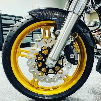 2014以降ツーリング カーボンファイバー ショーティー フロントフェンダー 21インチ用 Hofmann Designs