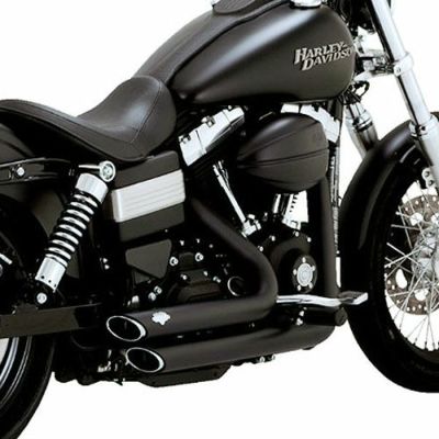 2012以降ダイナ ショートショットスタッガード (PCX) ブラック バンス＆ハインズ(VANCE&HINES)