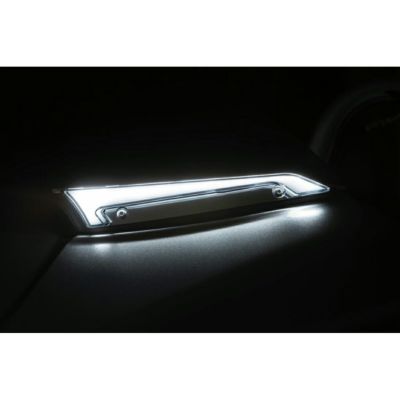 FLHT、FLHX トレーサー LED ウィンドシールドトリムライト (クローム) Kuryakyn