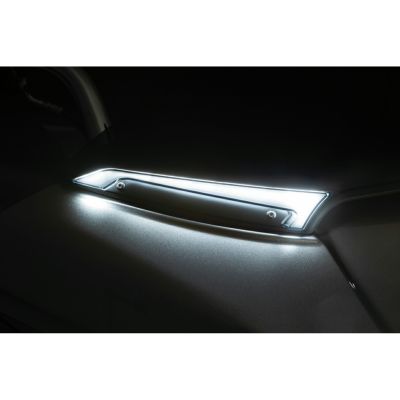 ロードグライド トレーサー LED ウィンドシールドトリムライト (サテンブラック) Kuryakyn