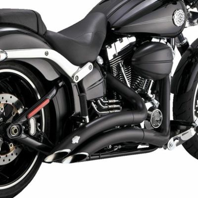 【SALE】2013～2017 FXSB、FXSBSE、FXSE ビッグラディウス 2-Into-2 PCX仕様 ブラック バンス＆ハインズ