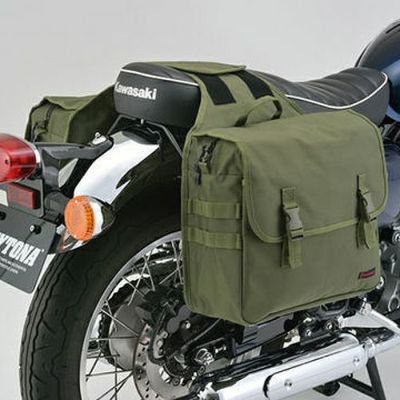 振り分けサドルバッグMIL 30L (グリーン) DHS-12 DAYTONA