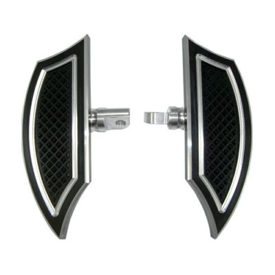 パッセンジャー用ミニフットボード クロスカット ブラック EDDIE TROTTA DESIGNS