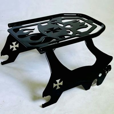 M8ソフテイル Flat Skull デタッチャブル ソロラゲッジラック (グロスブラック) Motherwell