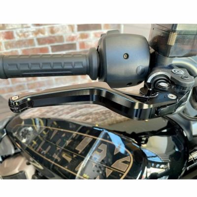 スポーツスターS、ナイトスター アジャスタブル ブレーキ、クラッチレバーセット ブラックエンド probrake