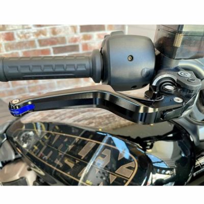 スポーツスターS、ナイトスター アジャスタブル ブレーキ、クラッチレバーセット ブルーエンド probrake