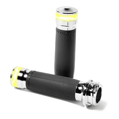 パフォーマンスマシン LEDウインカー・一体型 Contourハンドグリップ (クローム) ケーブルスロットル用