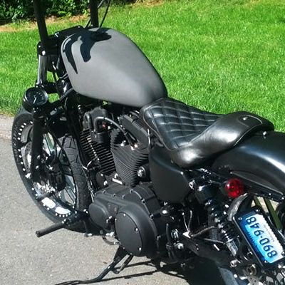 フォーティ―エイト、ダイナ スーパーグライド 49mmフォーククランプ メーターサイドマウントブラケット (ブラック) Joker Machine