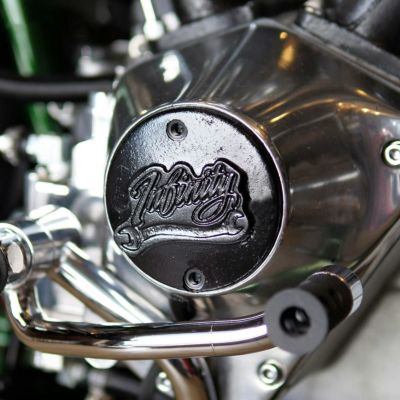1971～2003 スポーツスター ポイントカバー 縦穴タイプ (半艶ブラック)  INFINITY