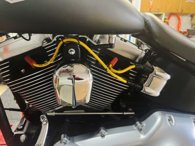 【セール】TCソフテイル用スパークプラグワイヤー 8mm イエロー ACCEL