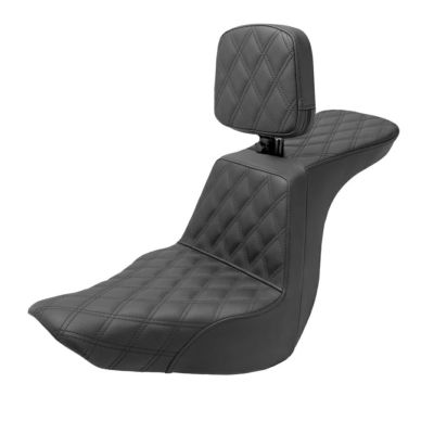 FXLR等用ツアー ステップアップ シート（バックレスト付） フロント/リア ダイヤモンドステッチ SaddleMen