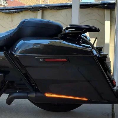 サドルバッグ・エクステンションキット ブラック |ハーレーパーツ専門