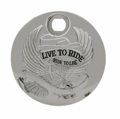 08年以降ハーレー、ツーリングモデル用 Live to Ride フューエル コンソールドア クローム Drag Specialties