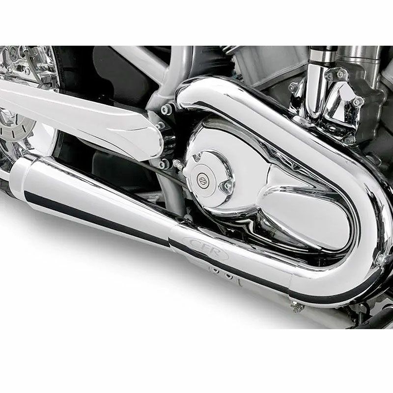2002～2009 V-Rod 4.5インチ スリップオンマフラー スムースチップ 