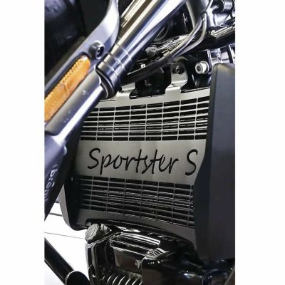 スポーツスターS ラジエターガード ロゴ入り ブラック