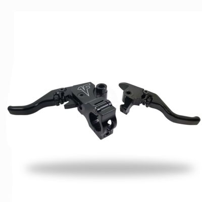 MXスタイル アジャスタブル レバー左右セット SHORTY ブラック