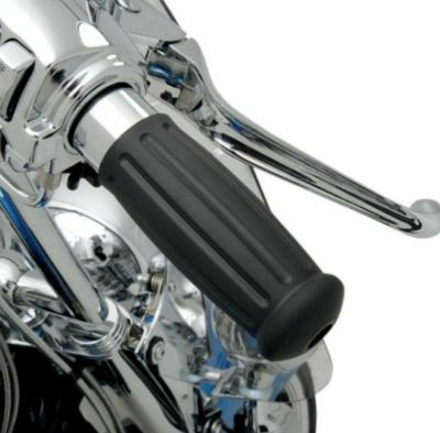 ヴィンテージスタイル タル型グリップ ブラック 電子スロットル車用 Drag Specialties