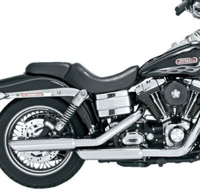 【SALE】ダイナ ツインスラッシュ 3インチ スリップオンマフラー (クローム) PCX Vance & Hines