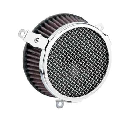 ケーブルスロットル車用エアクリーナー Plain クローム COBRA