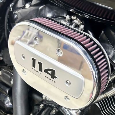 ツインカム ケーブルスロットル車用 828ハイフローエアクリーナー (マシンフィニッシュ) DK Custom
