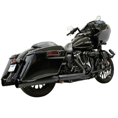 4.5インチ ブラック ストレートカン スリップオンマフラー ブラックエンド Bassani