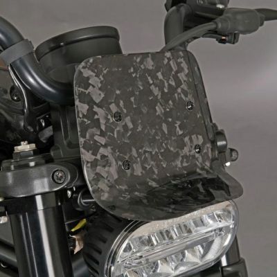 スポーツスターS ドライカーボン メーターバイザー (フォージド/艶消し) SPEEDRA