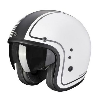 Belfast Evo レトロル ヘルメット マットホワイト/シルバー Scorpion
