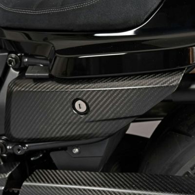 スポーツスターS ドライカーボン 左サイドカバー (綾織/艶あり) SPEEDRA