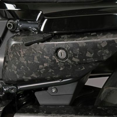 スポーツスターS ドライカーボン 左サイドカバー (フォージド/艶消し) SPEEDRA