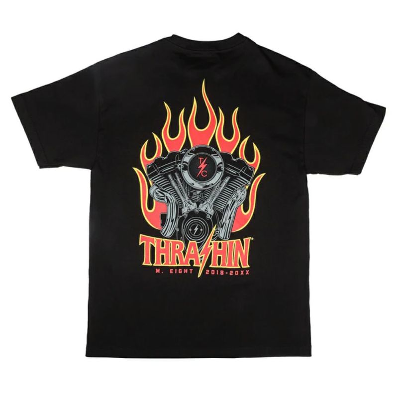 M8 エンジンコレクション Tシャツ ブラック スラッシンサプライ