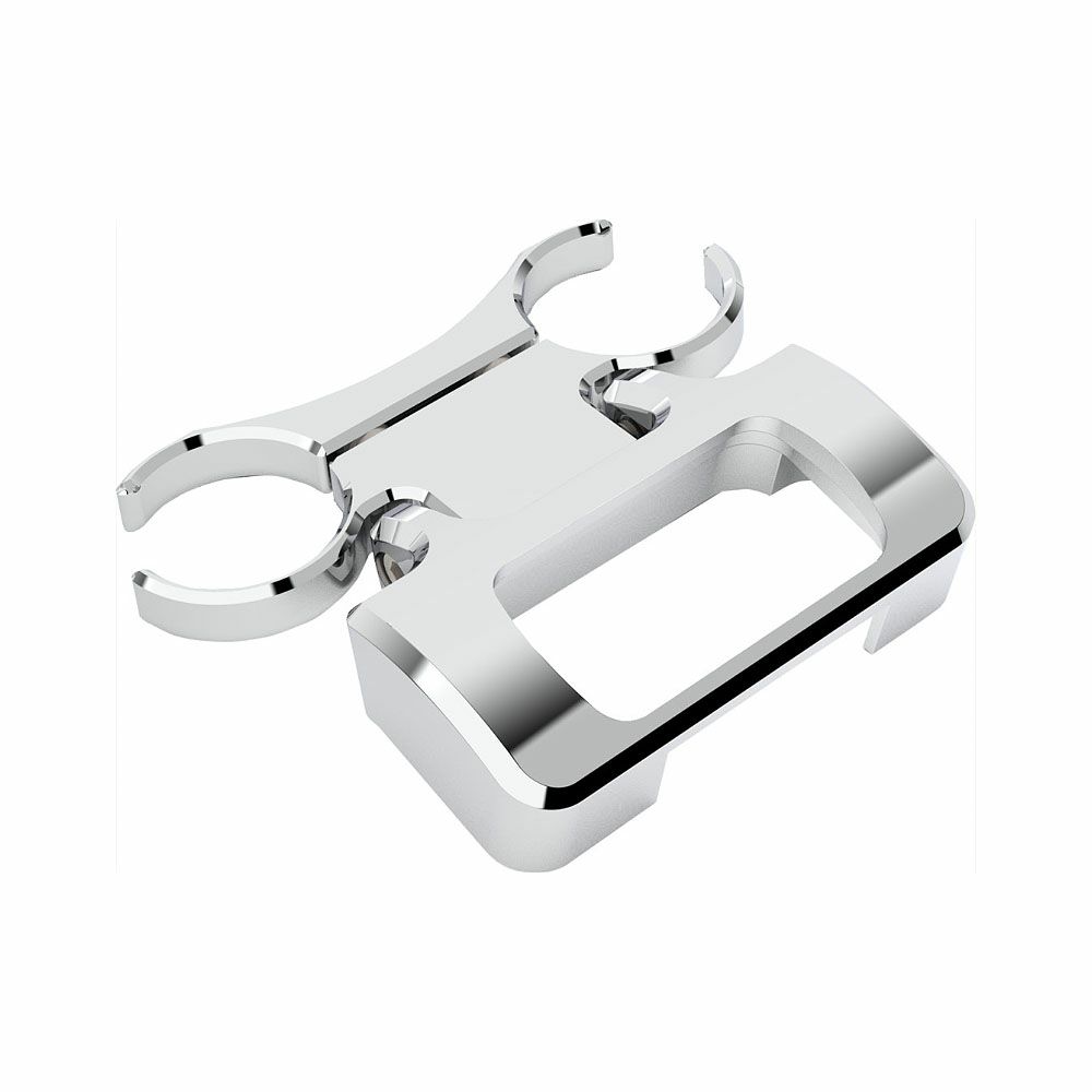 FXBB/S、FXST、FXBR/S Tバーハンドル用 1インチ メーターマウント クローム LA CHOPPERS