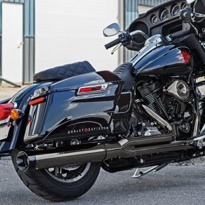 M8ツーリング サイドワインダー 2-1フルエキゾーストマフラー ハイフローキャタライザー仕様 (スモーククローム) S&S