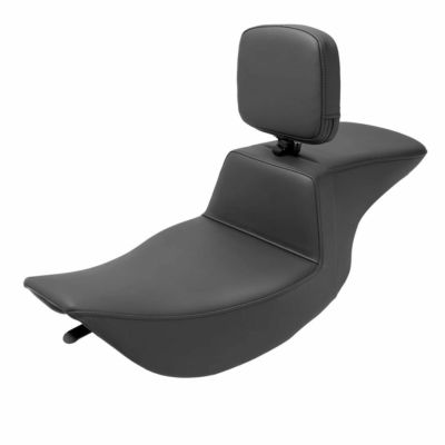 1997～2007 ハーレー、FLHX、FLHR/C ツアーステップアップシート ゲル入り プレーン バックレスト付き Saddlemen