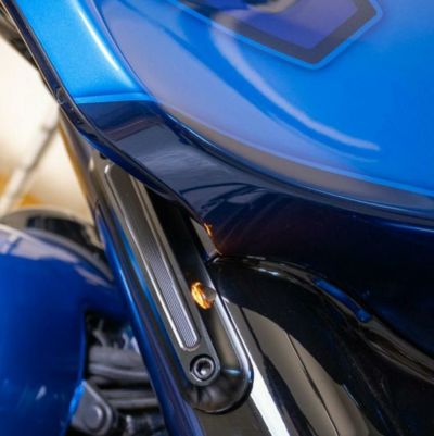 KODLIN エレクトラグライド、ストリートグライド、ロードキング Legit Elypse フロントLEDターンシグナル ブラックアウト