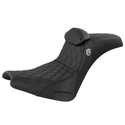 M8 ストリートボブ、スタンダード SDC パフォーマンスグリッパーシート バックレスト付 Saddlemen