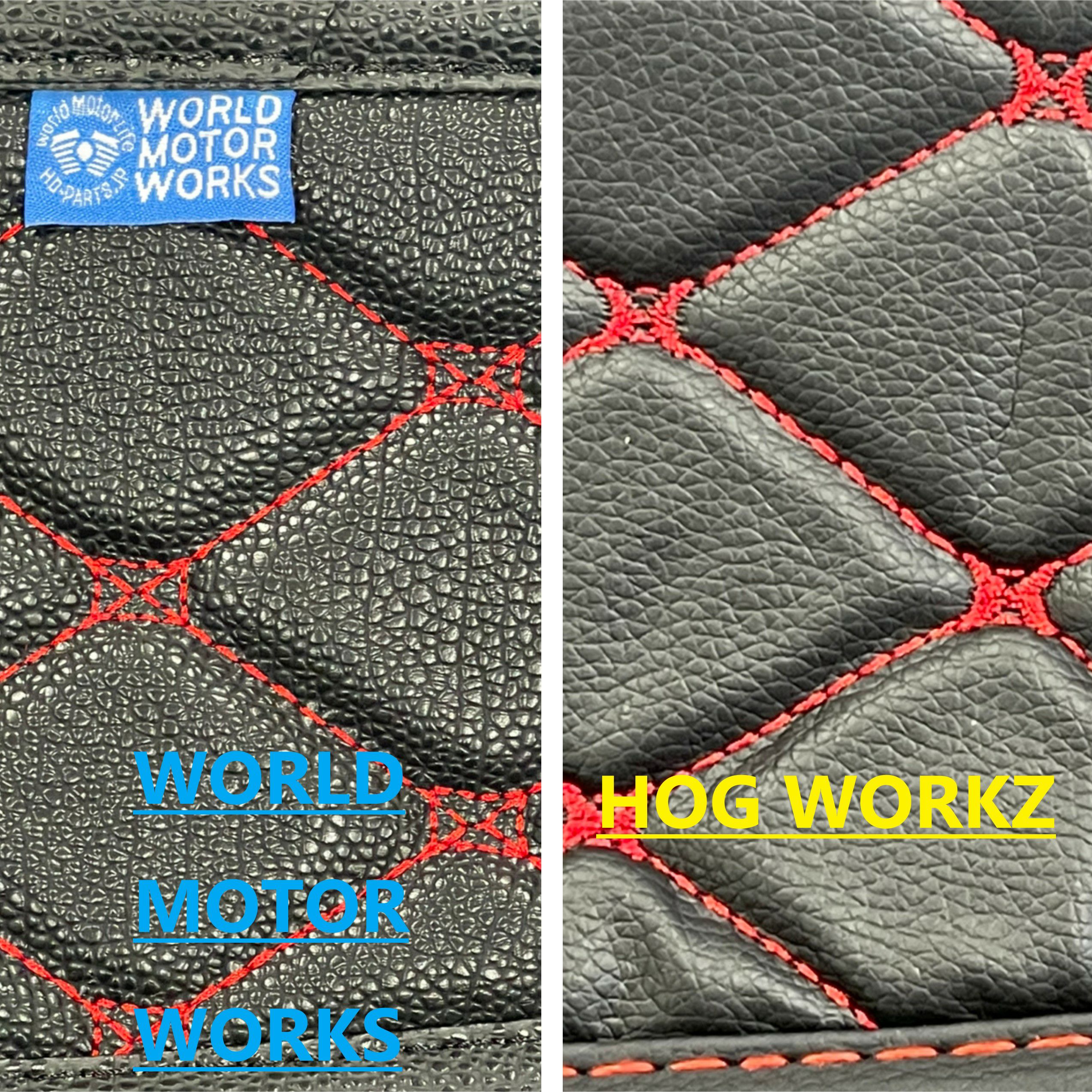  ツーリング チョップドツアーパック用ハイクオリティライナー ブラック/レッドステッチ WMW 5