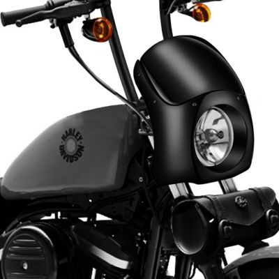 スポーツスター、ダイナ Bronco フェアリング (グロスブラック) Viking Bags