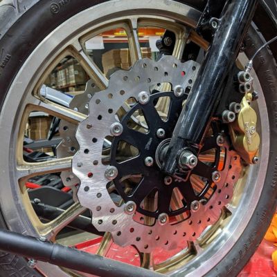 ハーレー 11.5インチ フロント用 Profile フローティング・ブレーキローター ブラック TC Bros
